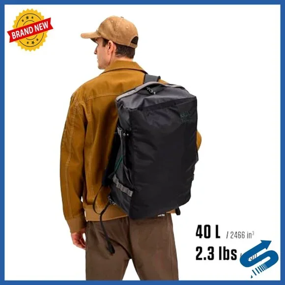 40L Convertible Travel Duffle Backpack, Water Repellent, Laptop Sleeve